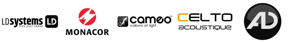 Marken LD Systems, Monacor, Cameo, Celto acoustique, AD-Systems